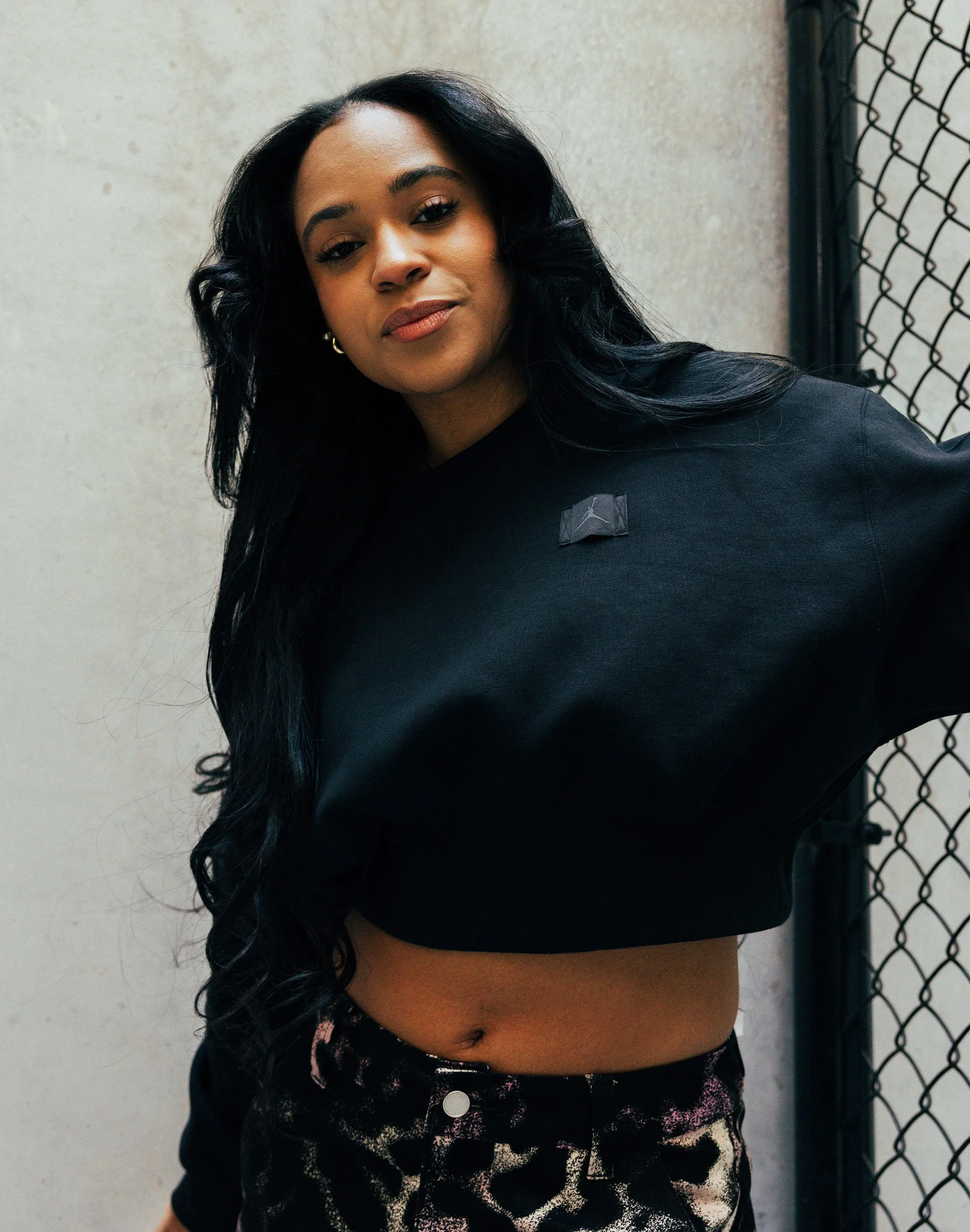 Everyday wear Jordan Flight Fleece Cropped Sweatshirt Denim products