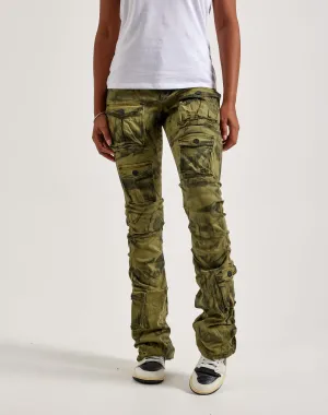 Everyday wear Smoke Rise High-Rise Stacked Cargo Pants Fashion bloggers' picks