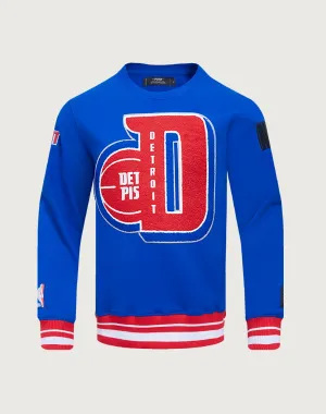 Fashion bloggers' picks Pro Standard Detroit Pistons Mashup Rib Crewneck Smart casual wear