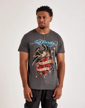 Fashion brands Ed Hardy Eagle Dagger Tee Hip - hop fashion