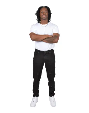 Fashion catalog Grindhouse Side Cargo Multi Pocket Denim Jeans Silk - fabric fashion