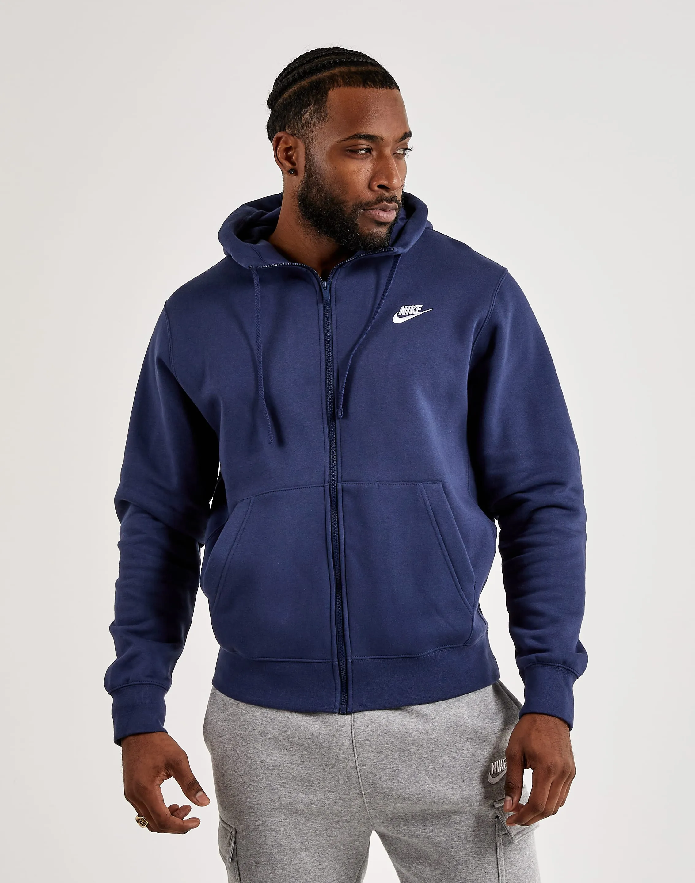 Nike Club Fleece Full-Zip Hoodie New fashion arrivals Embroidered fashion