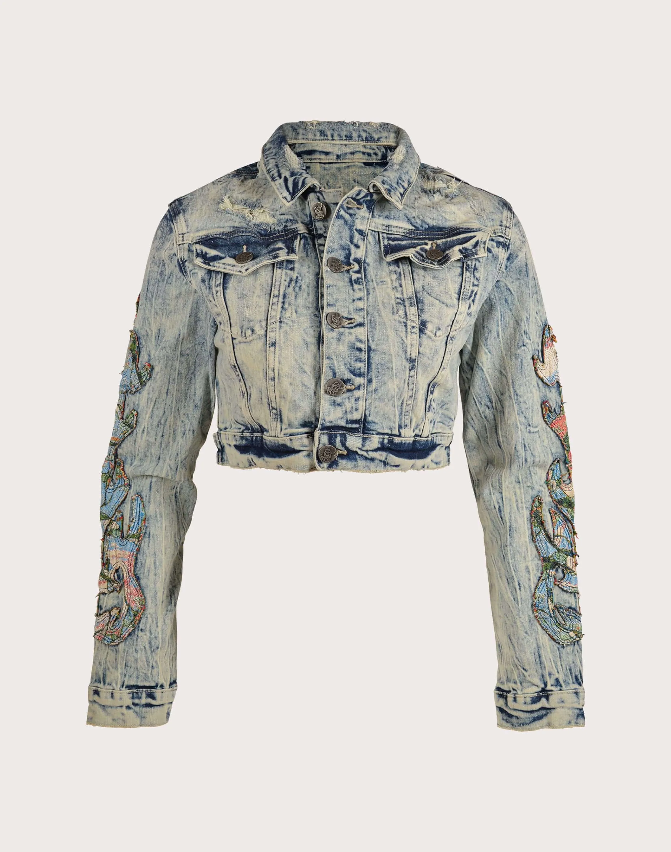 Fashion labels Grindhouse Denim Flame Jacket Fashion on sale