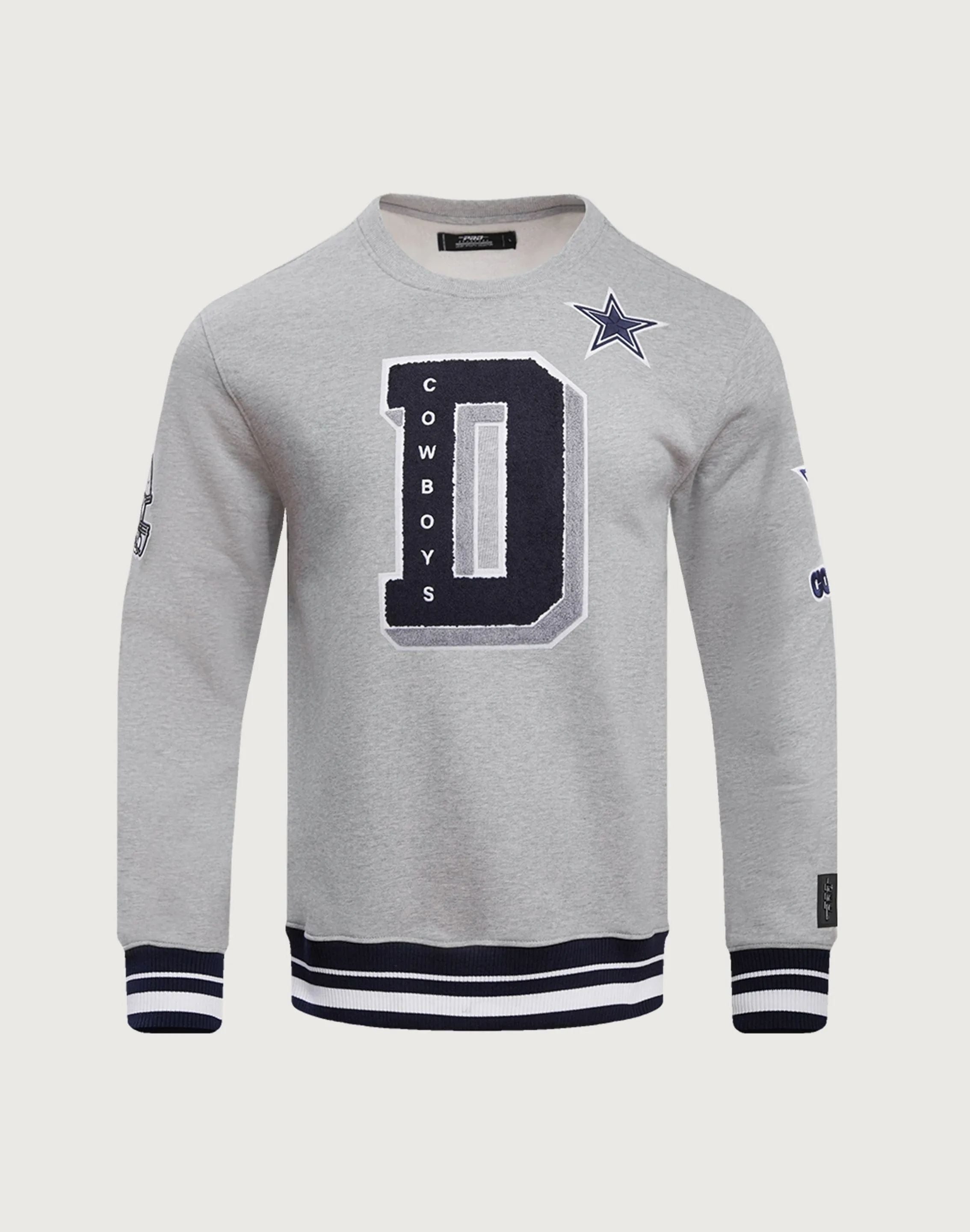 Pro Standard Dallas Cowboys Mashup Rib Crewneck Suede - finished fashion Runway fashion