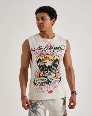 Fashion storage (wardrobes, hangers, etc.) Ed Hardy Death Before Dishonor Eagle Sleeveless Tee Party wear