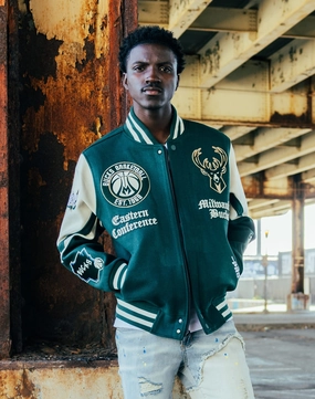 Fashion archives Pro Standard Milwaukee Bucks Varsity Jacket Spandex - incorporated fashion