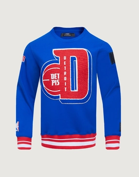 Fashion bloggers' picks Pro Standard Detroit Pistons Mashup Rib Crewneck Smart casual wear