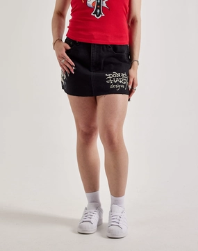 Fashion brands Ed Hardy Skull Denim Skirt Fashion events