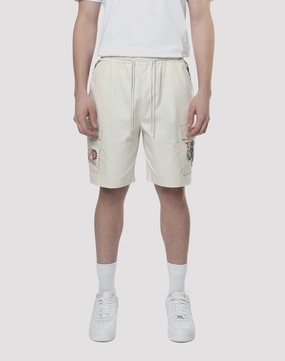 Fashion care (washing, ironing, etc.) Grindhouse Tapestry Trim Twill Shorts Linen - crafted fashion