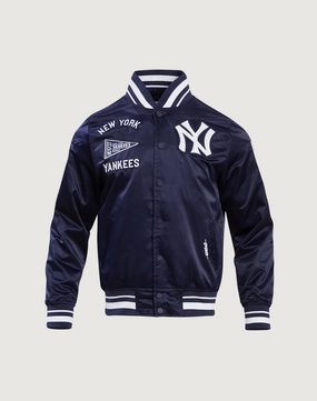 Fashion care (washing, ironing, etc.) Pro Standard New York Yankees Retro Classic Rib Satin Jacket Formal wear selections