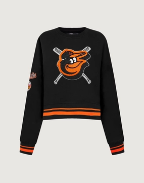 Fashion culture Pro Standard Baltimore Orioles Mashup Rib Crewneck Business casual wear