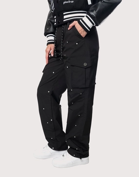 Fashion customization Grindhouse Rhinestone Black Pants Formal wear selections