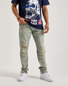 Fashion customization Smoke Rise Rip & Repair Slim Denim Jeans Fashion archives