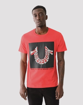 Fashion customization True Religion Warped Logo Tee Vintage - inspired fashion