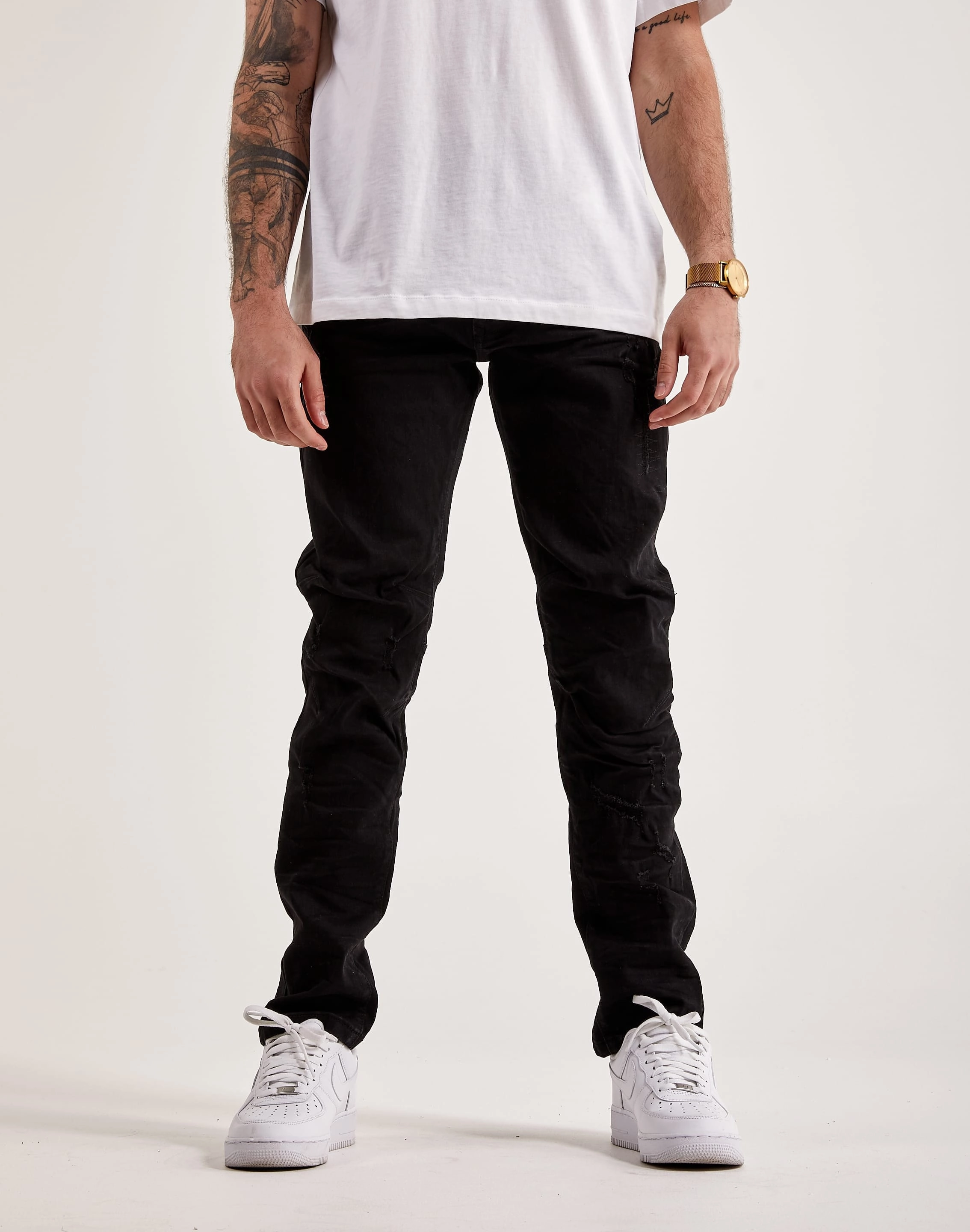 Fashion exhibitions Smoke Rise Coated Denim Jeans Polyester - used fashion