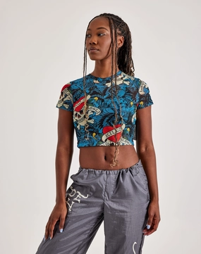 Fashion for all ages Ed Hardy Skull Mesh Tee Style statements