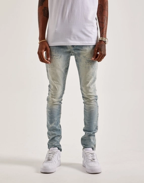 Fashion for all ages Smoke Rise Slim Wave Effect Jeans Designer fashion items