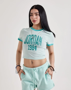 Fashion-forward items Jordan Cropped Graphic Tee Silk - fabric fashion