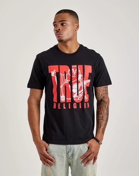 Fashion-forward items True Religion Buddha Tee Leather - material fashion