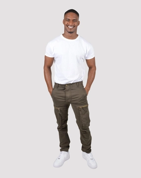Fashion models Grindhouse Twill Cargo Zip Pocket Pants Denim products