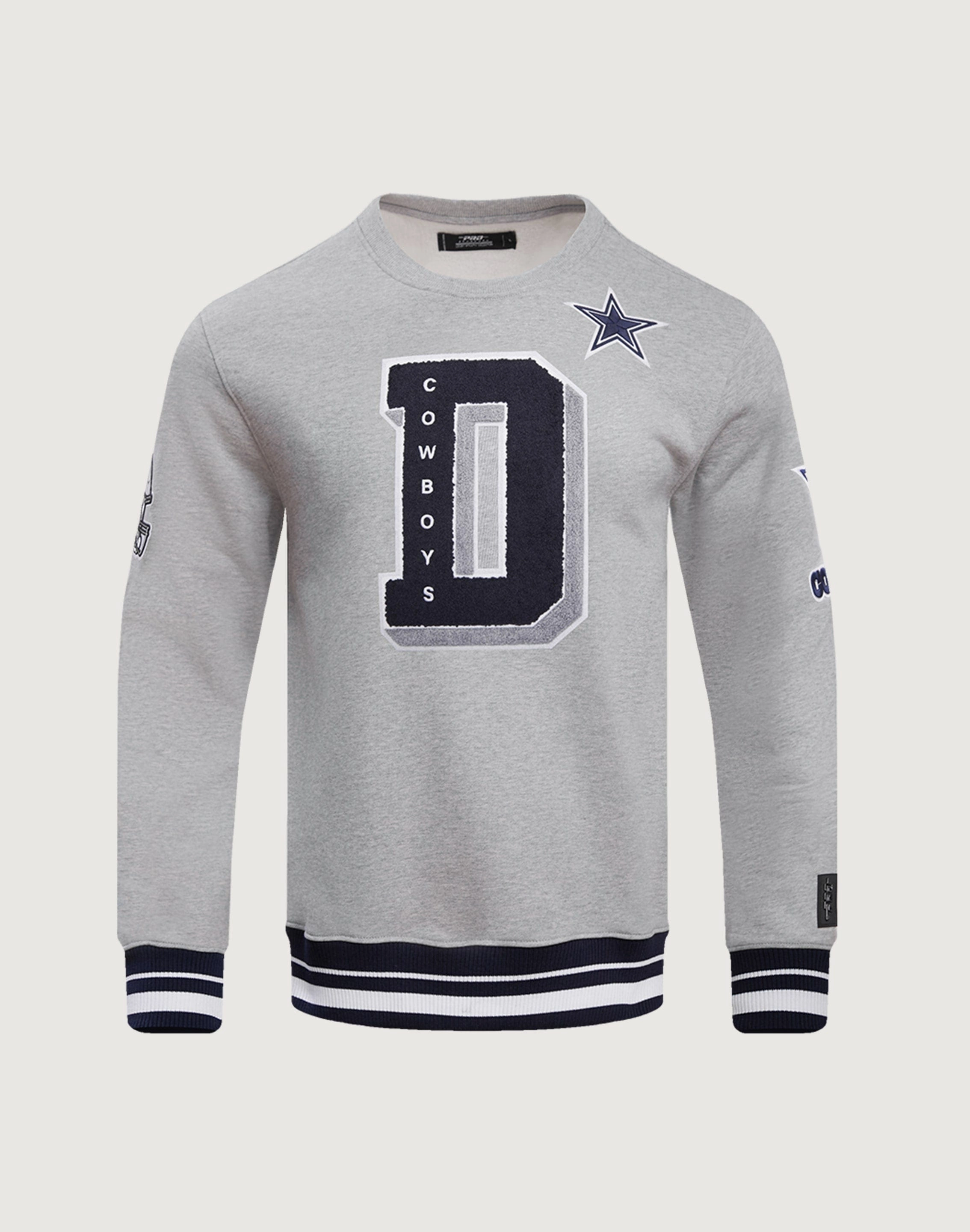 Fashion museums Pro Standard Dallas Cowboys Mashup Rib Crewneck Classic fashion pieces