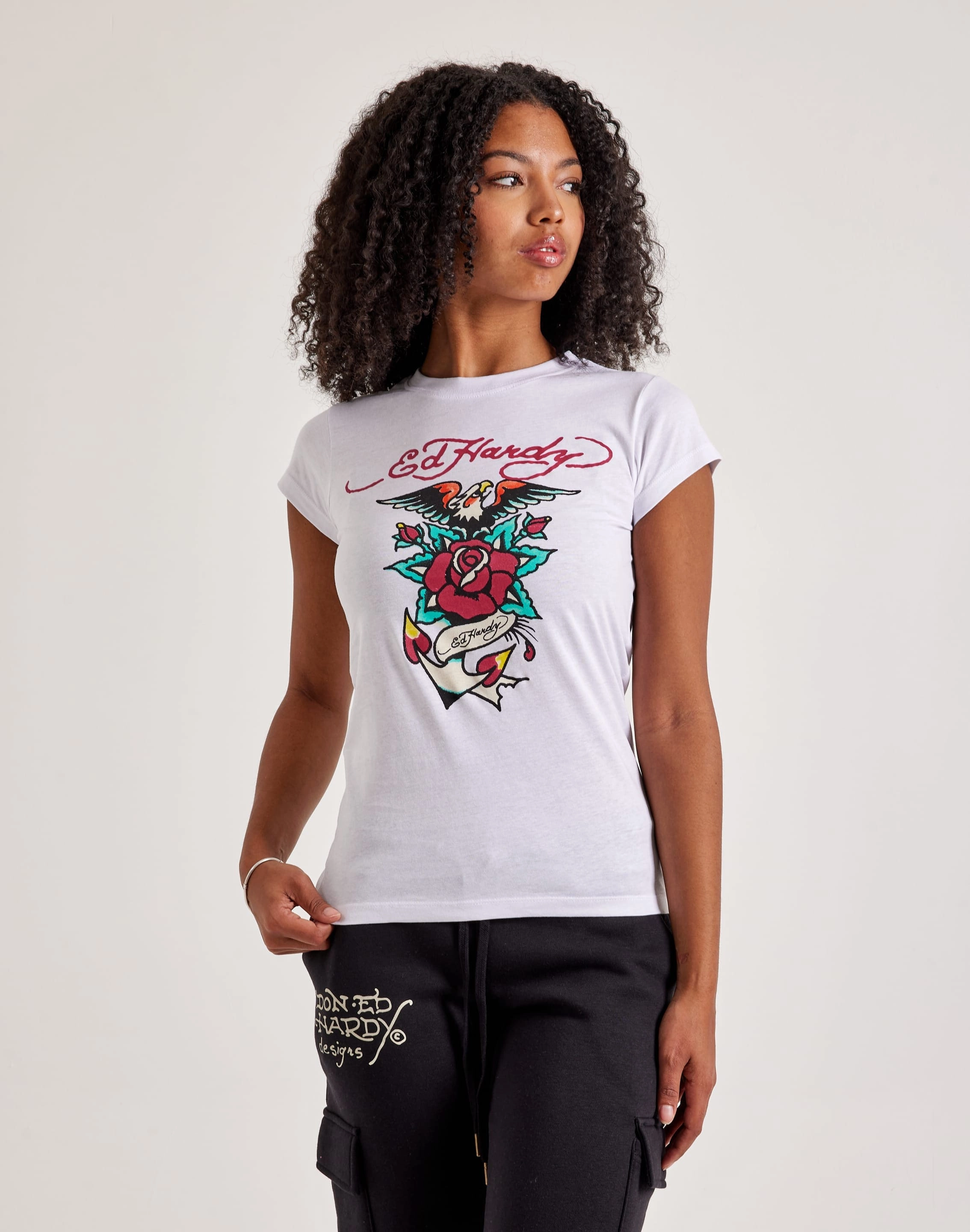 Fashion rental Ed Hardy Eagle Rose Slim-Fit Tee Fashion trends