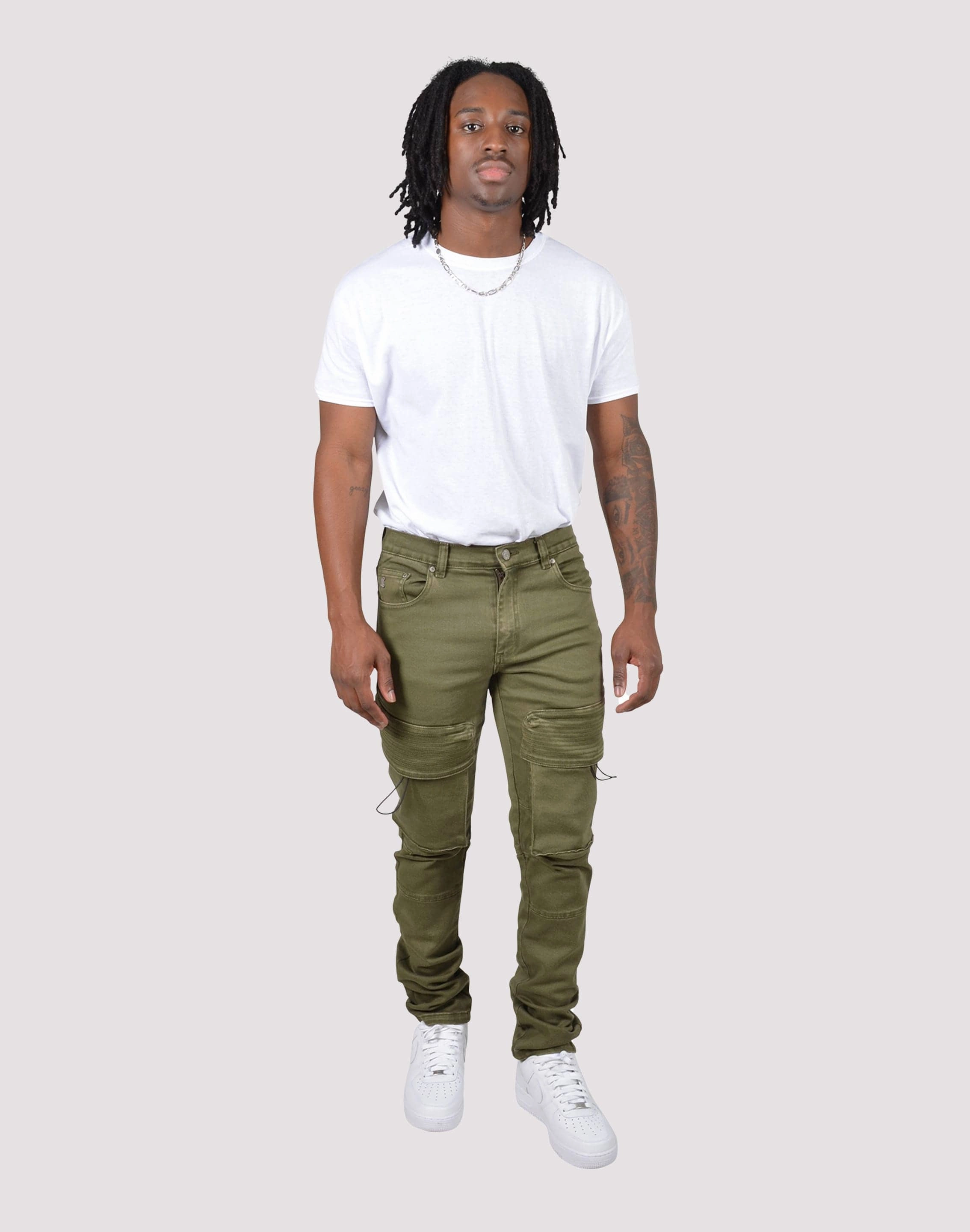 Fashion storage (wardrobes, hangers, etc.) Grindhouse Bellow Chord Pocket Denim Jeans Embroidered fashion