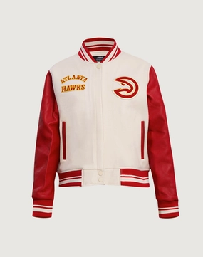 Fashion swaps Pro Standard Atlanta Hawks Retro Classic Rib Wool Varsity Jacket Sustainable fashion