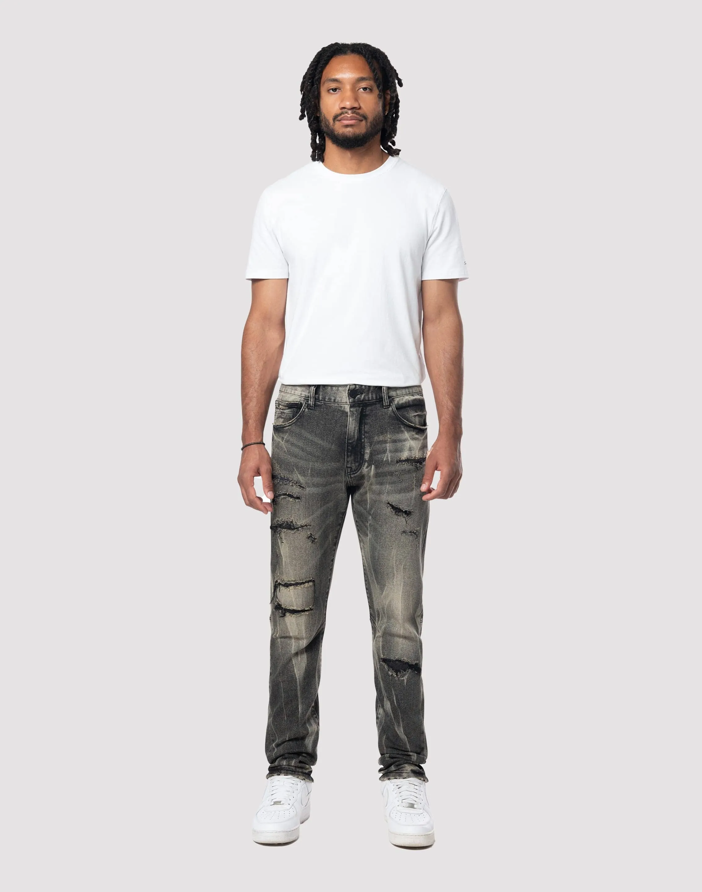 Fashionable goods Grindhouse Streaked Slim Fit Jeans Fashion forecasting