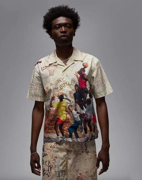 Formal wear selections Jordan Camp Shirt Leather - material fashion