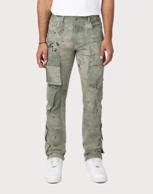 Grindhouse Camo Green Solar Cargo Pants Clearance fashion Clothing assortments