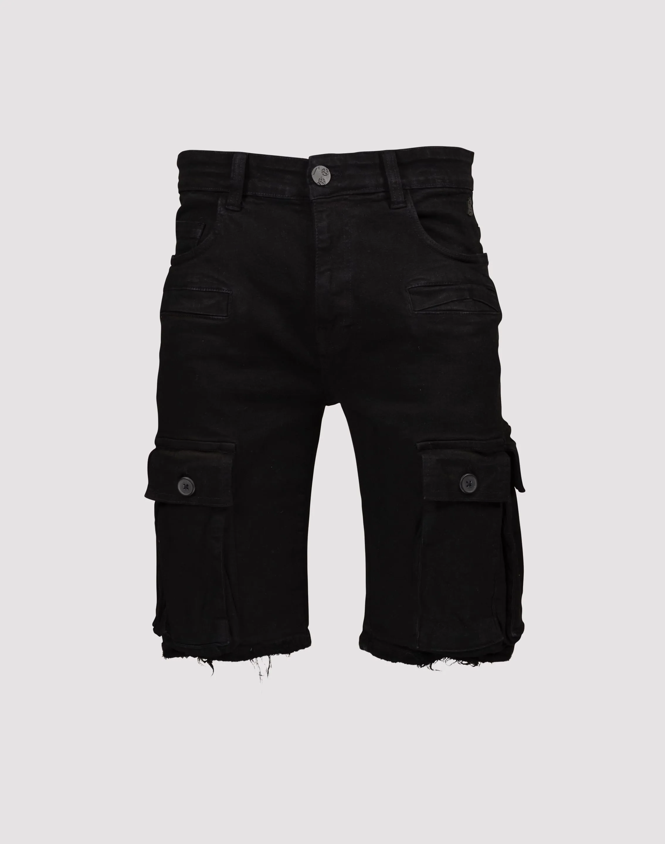 Grindhouse Cargo Pocket Denim Black Shorts Nylon - included fashion Clearance fashion