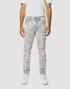 Grindhouse Confetti Easy Slim Fit Denim Grey Jeans Denim products Classic fashion pieces