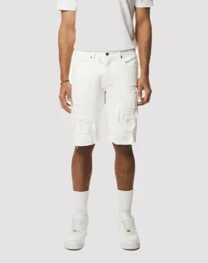 Grindhouse Essential Denim White Shorts Free shipping offers Fashion rental