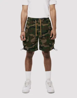 Grindhouse Nylon Camo Shorts Upcycled fashion Fashion technology