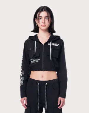 Grindhouse Nylon Cropped Jacket Free shipping offers Runway fashion