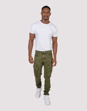 Grindhouse Side Cargo Pocket Denim Jeans Fashion models Fashion catalog