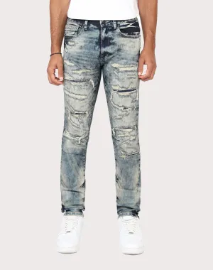 Grindhouse Slim Fit Taper Vintage Baking Effect Denim Jeans Denim - based fashion Fashion collections