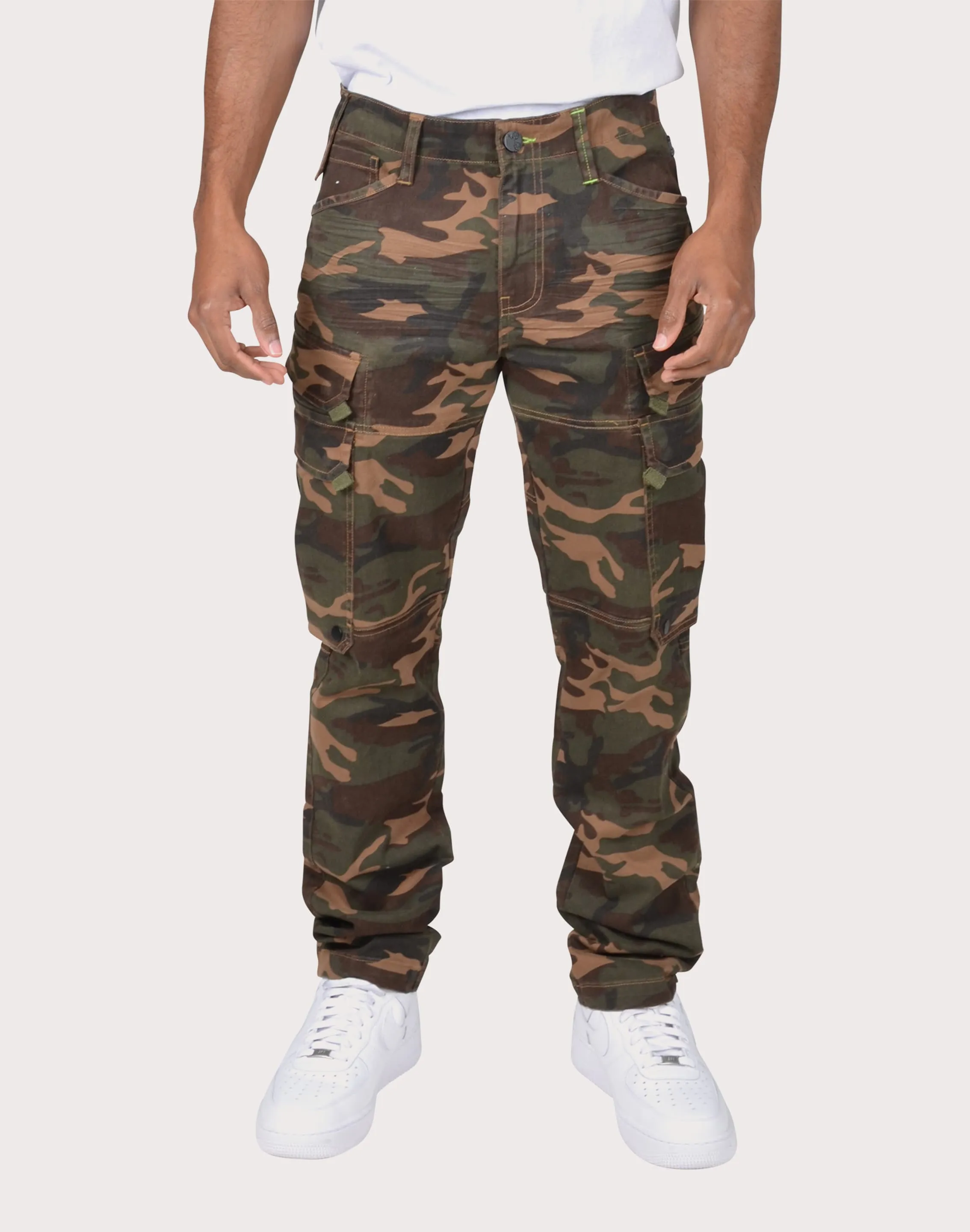 Grindhouse Twill Cargo Pocket Pants Fashion care (washing, ironing, etc.) Leather - material fashion