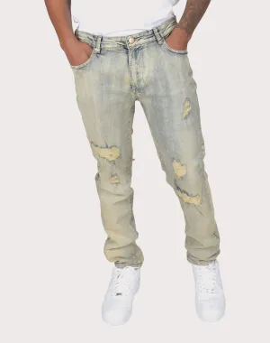 Grindhouse Vintage Ripped Denim Jeans Activewear gear Fashion for all body types