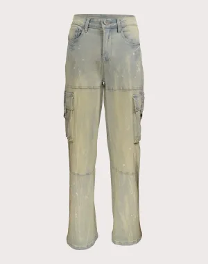 Grindhouse Wide Leg Cargo Denim Pants Fashion boutiques Cotton - made fashion