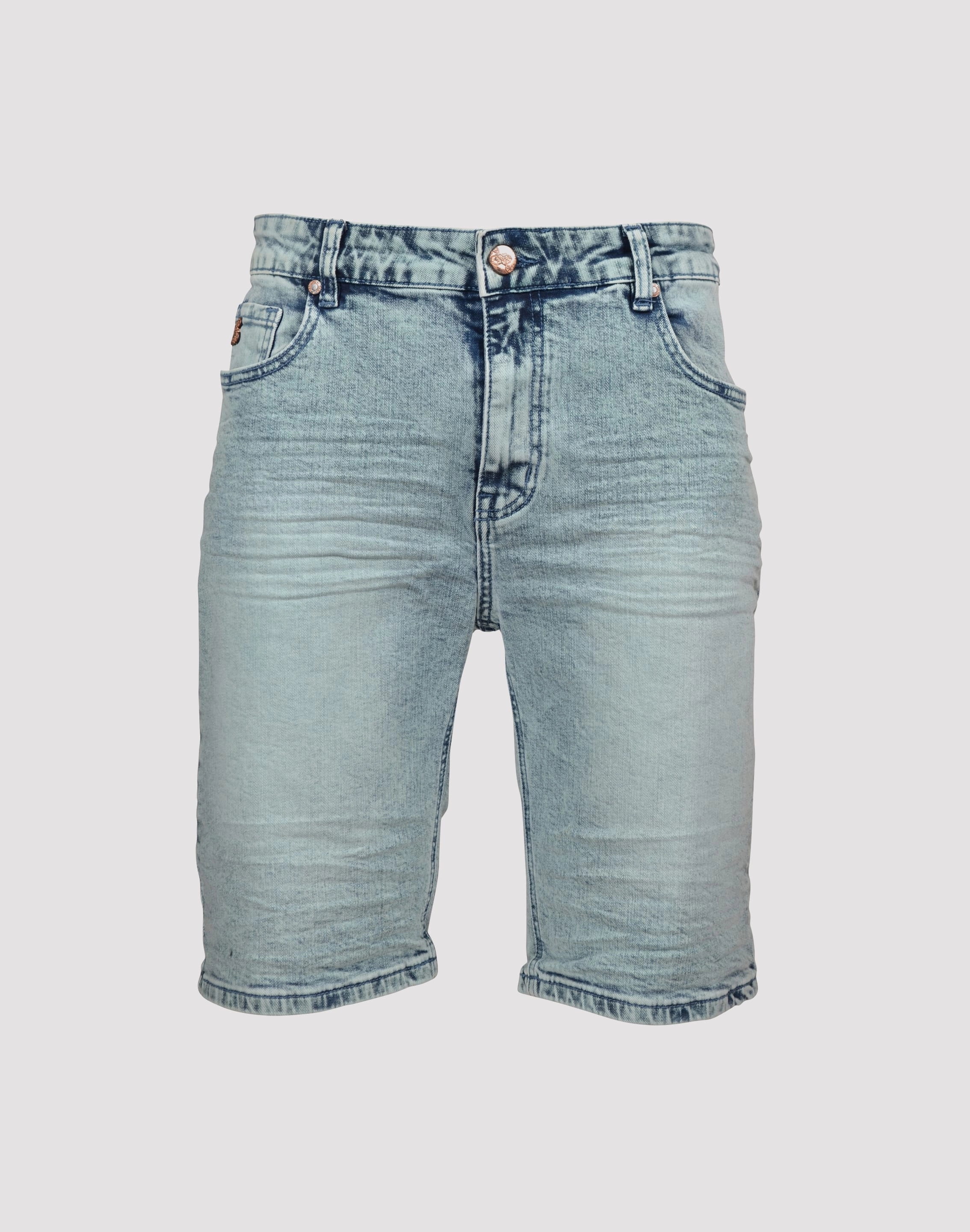 Grindhouse Acid Wash Denim Shorts - Blue Style statements Sustainable fashion