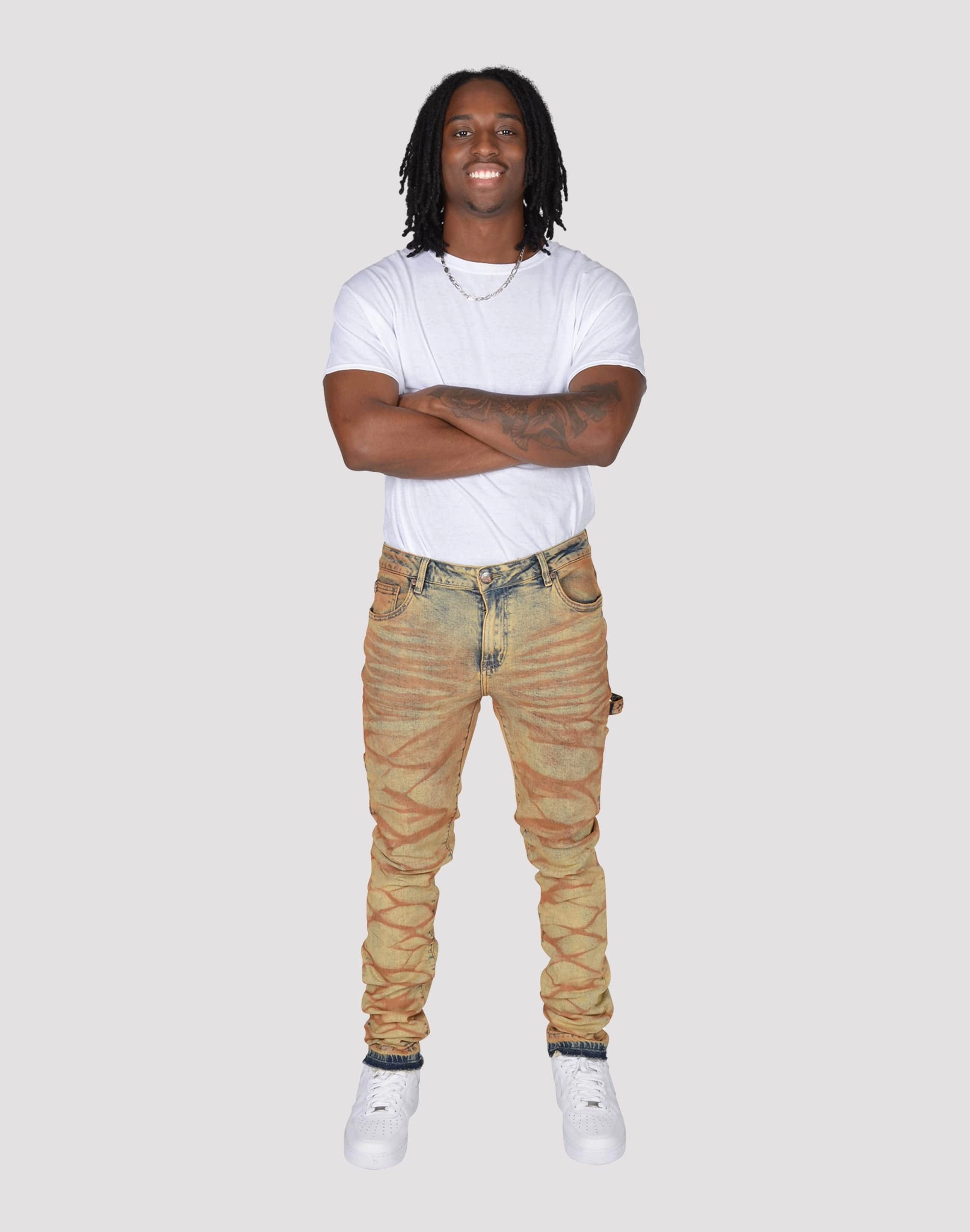 Grindhouse Acid Washed Slim Fit Denim Jeans Vintage - inspired fashion Swimwear selections
