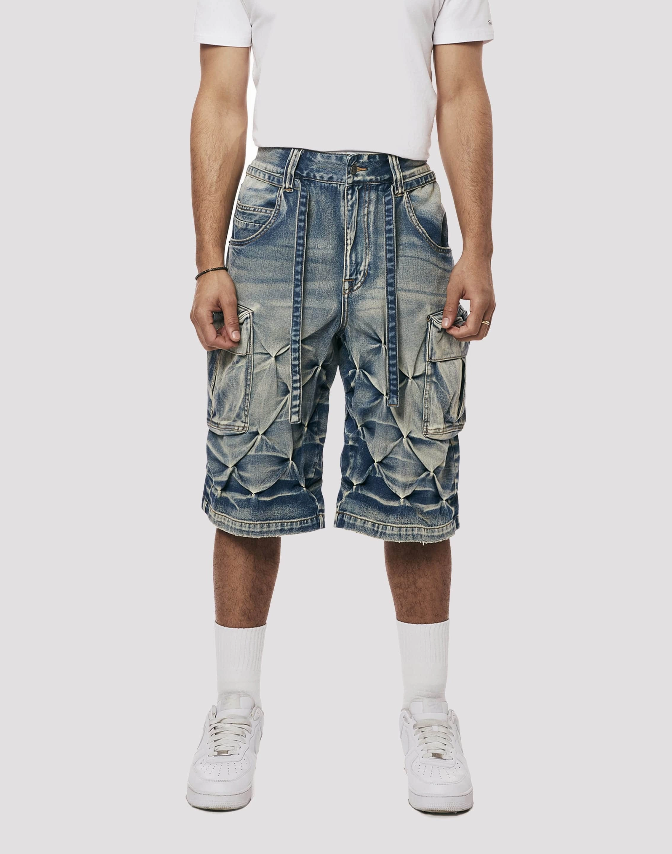 Grindhouse Diamond Pinch Cargo Denim Shorts Fashion for all ages Fashion on sale