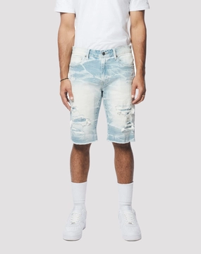 Grindhouse Essential Denim Speckle Blue Shorts Free shipping offers Fashion catalog