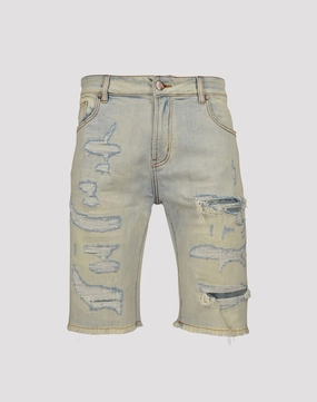Grindhouse Extreme Rip Denim Shorts Embroidered fashion Free shipping offers