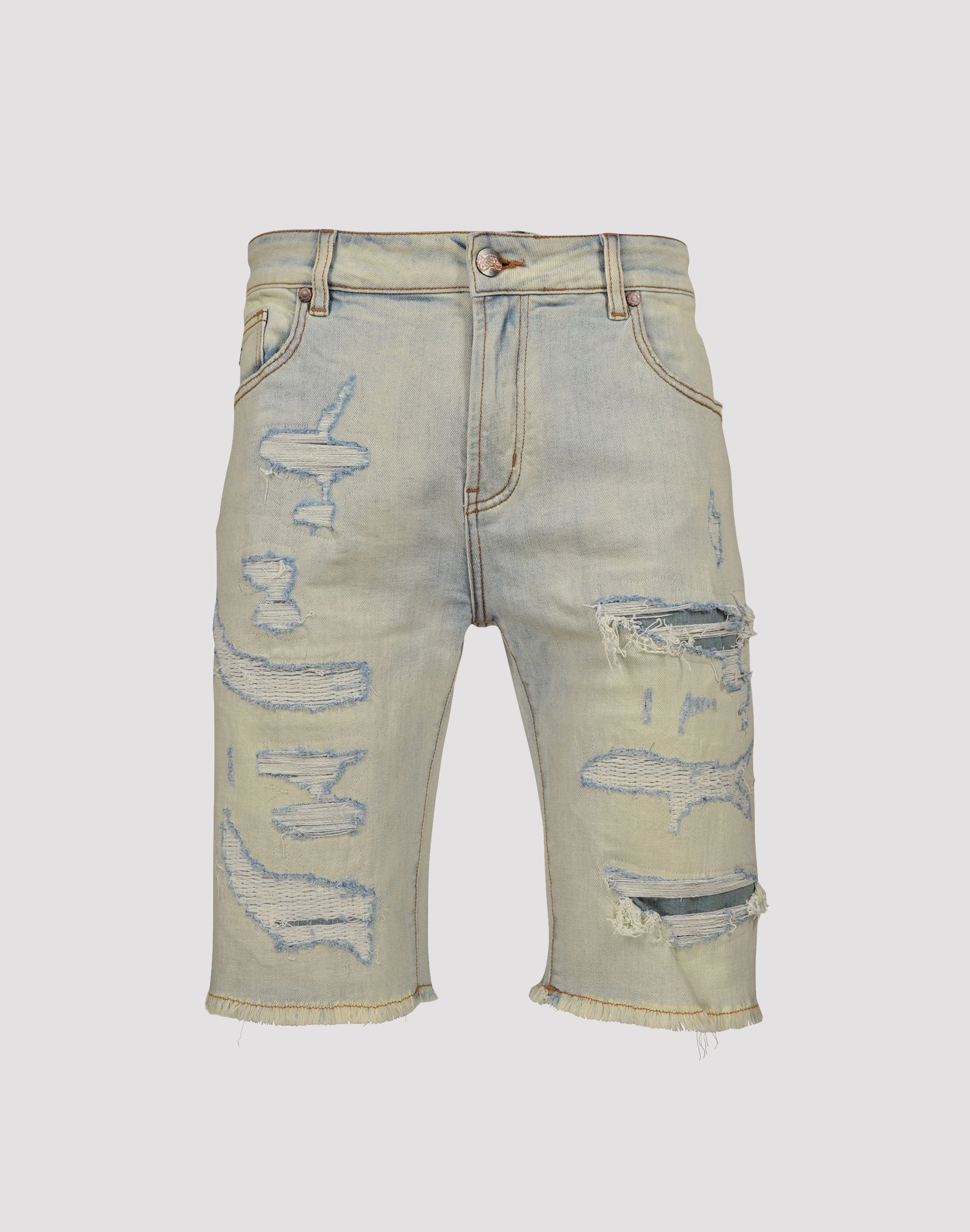 Grindhouse Extreme Rip Denim Shorts Printed fashion Retro fashion finds