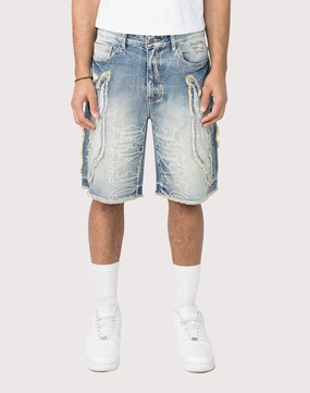 Grindhouse Fray Flame Shorts Budget - friendly fashion Designer fashion items