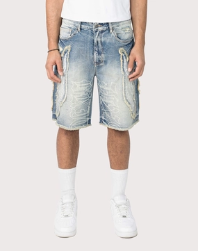 Grindhouse Fray Flame Shorts Budget - friendly fashion Designer fashion items