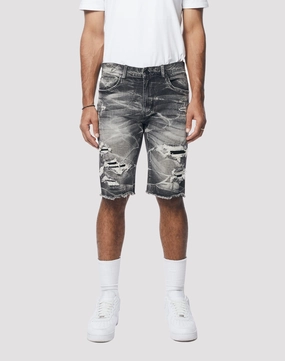 Grindhouse Gail Essential Denim Black Shorts Patterned fashion (floral, stripes, etc.) Designer fashion items